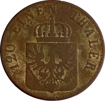 3 пфеннига 1848 Германия (Пруссия) "D"