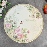 Тортовница 30см на ножке керамическая с крышкой, MC-2307884