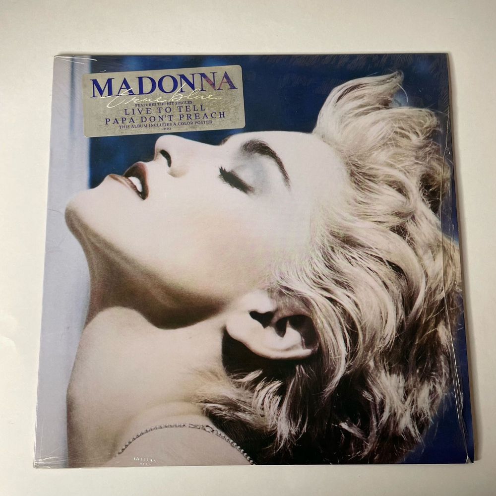 Винтажная виниловая пластинка LP Madonna True Blue (USA 1986) (Poster) Papa Don't Preach