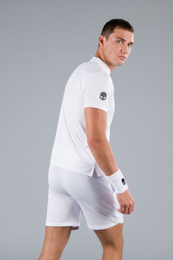 Мужское теннисное поло Hydrogen Tech Serafino Man - белый