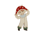 Елочная игрушка Мальчик Мухоморчик