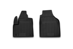 Коврики Standard, в салон FORD Transit Connect, 2 части 2002-  (полиуретан, чёрные) Element.ELEMENT1613210