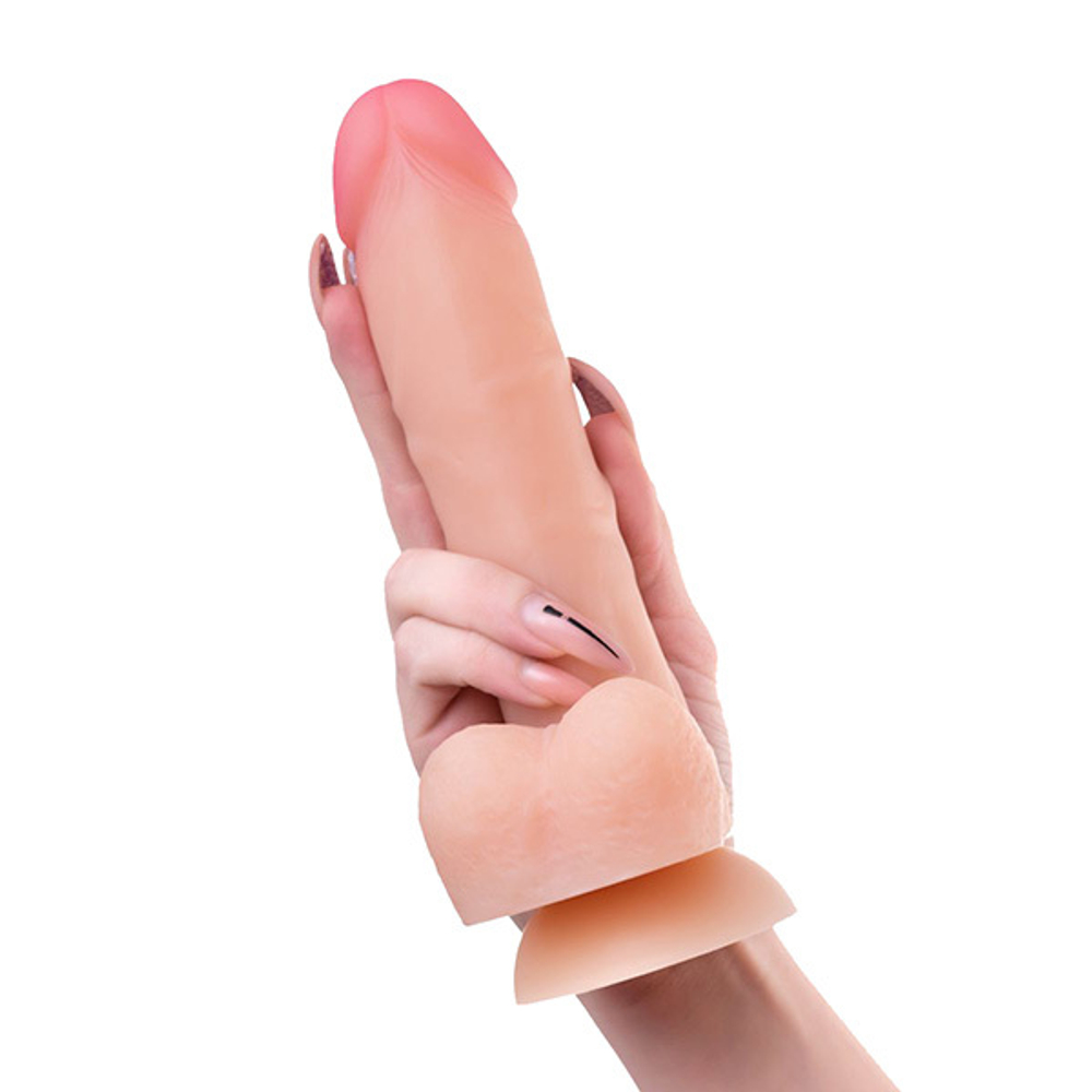 Телесный фаллоимитатор 20,5см ToyFa RealStick Silicone Hugh 9420002