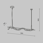 Подвесной светодиодный светильник Maytoni Tau MOD166PL-L30GB3K