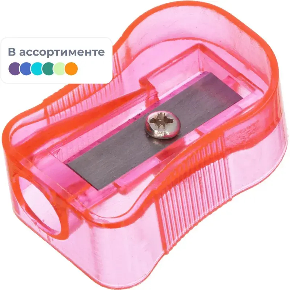 Точилка Attache, 1 отверстие, в ассорт