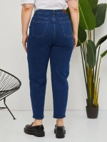 Джинсы с высокой посадкой мом фит бананы