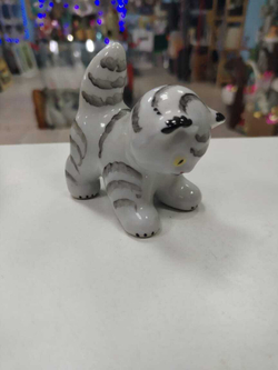 Статуэтка «Котёнок», Вербилки, фарфор, СССР, 1970-е гг.
