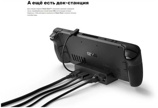 Игровая портативная консоль Valve Steam Deck 256Gb