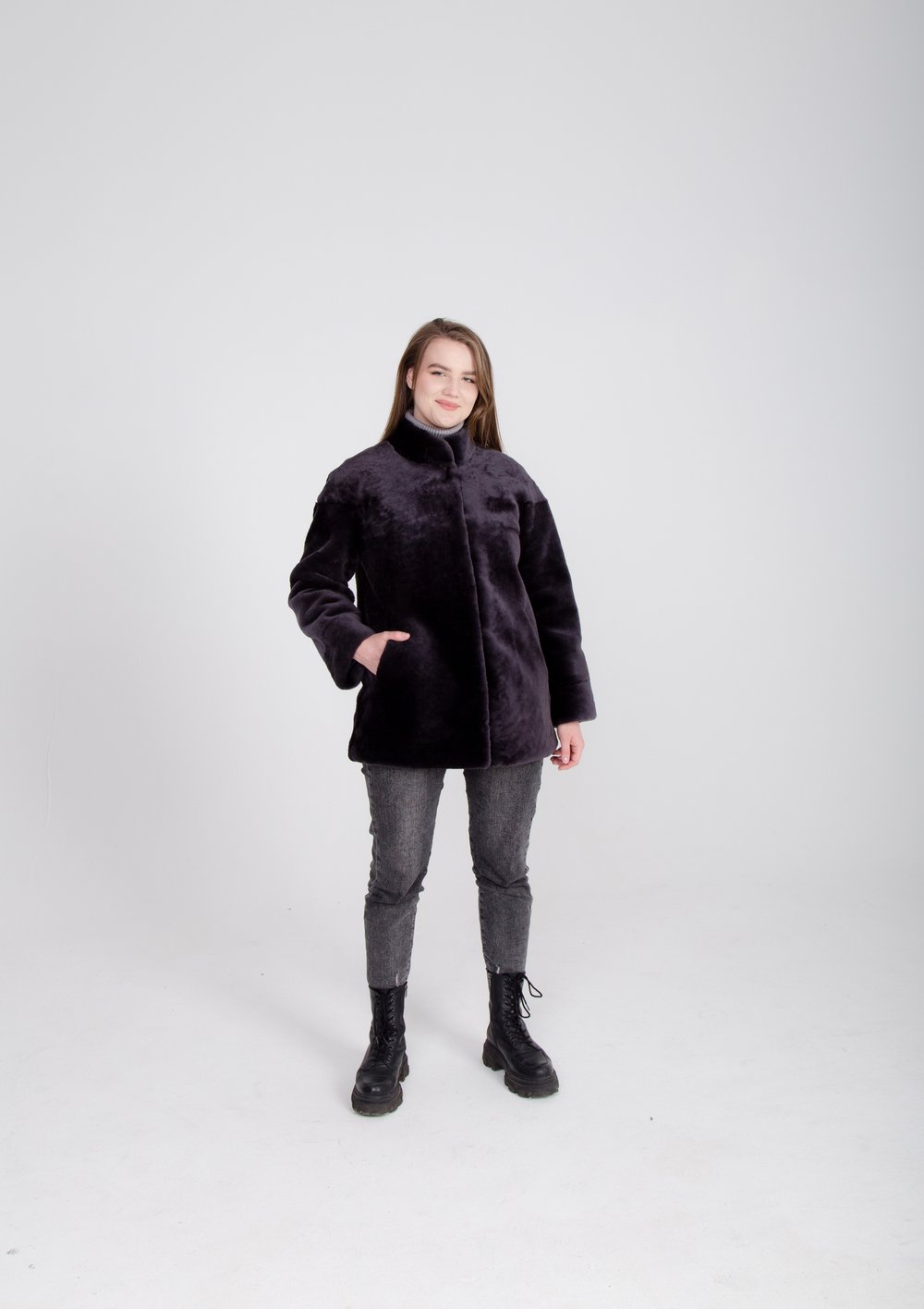 Женская Шуба/Манто из овчины