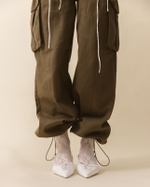 Брюки-карго из твила