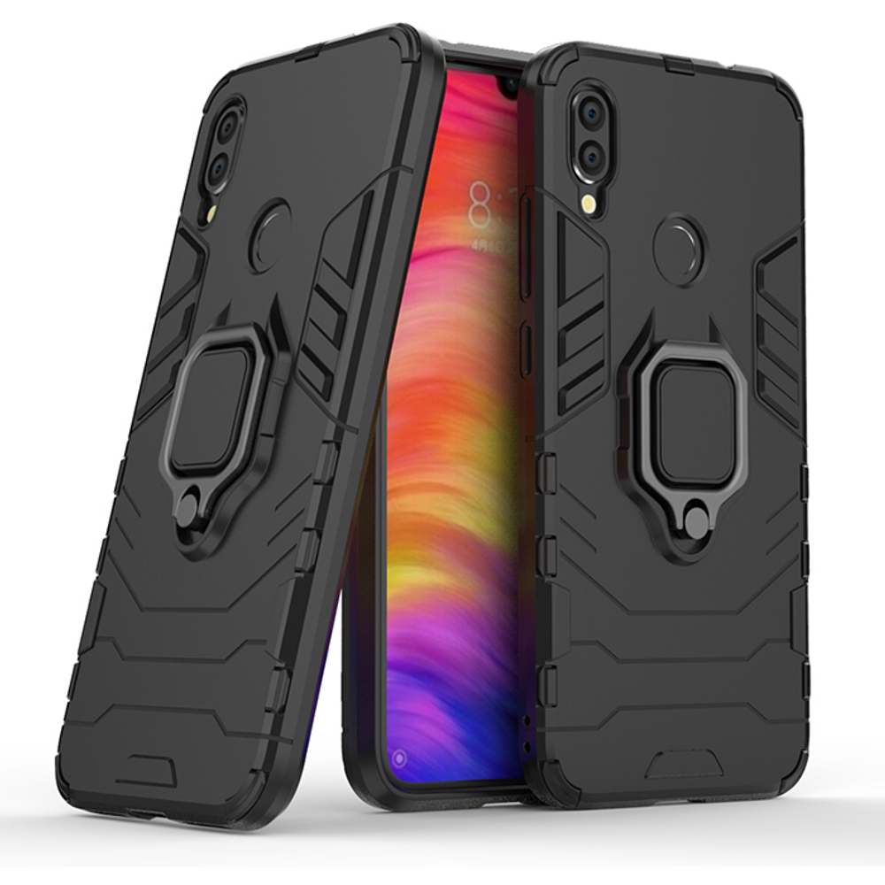 Противоударный чехол с кольцом Panther Case для Xiaomi Redmi Note 7 (Pro) / 7s