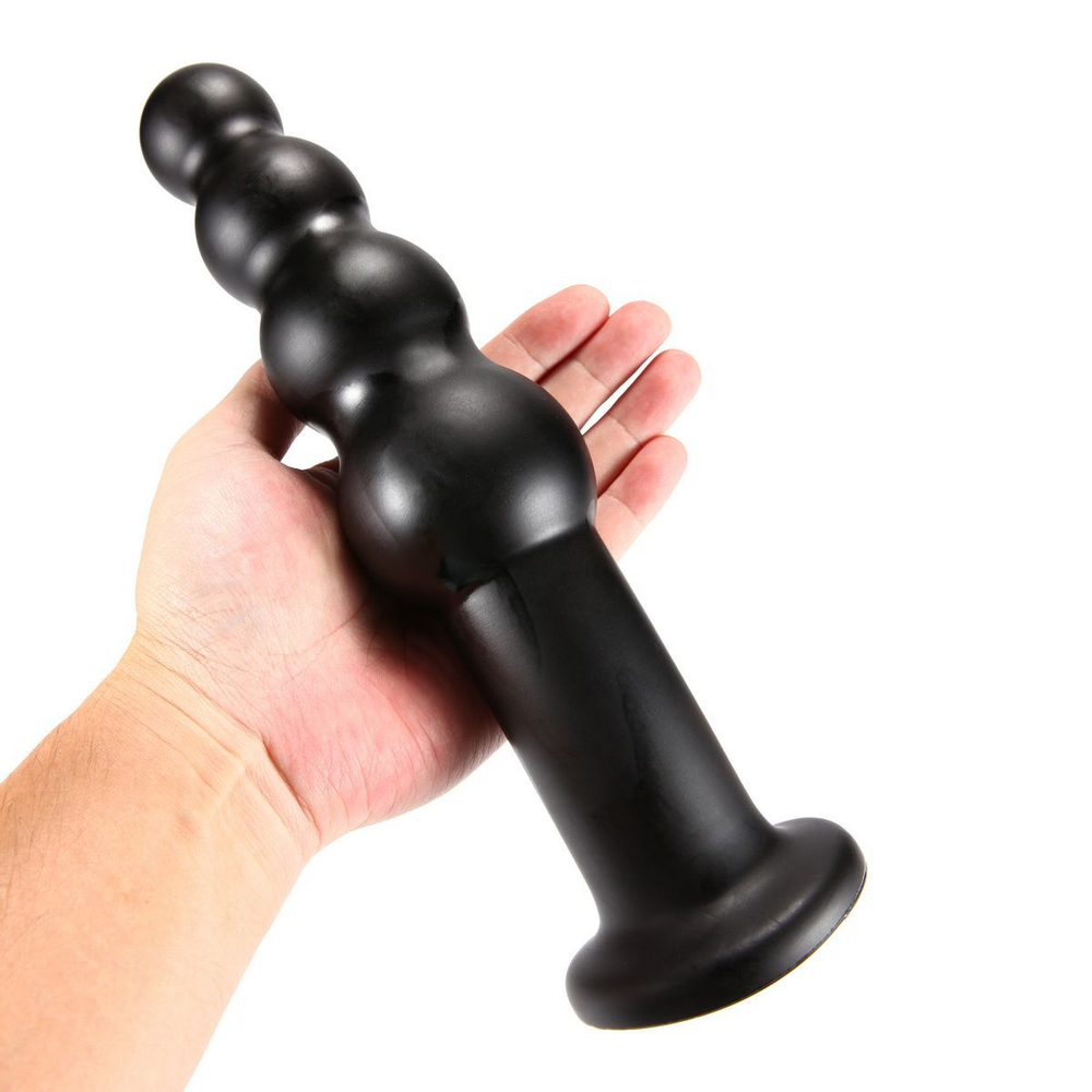 Черный анальный стимулятор X-men - 27 см. (Цвет: черный)