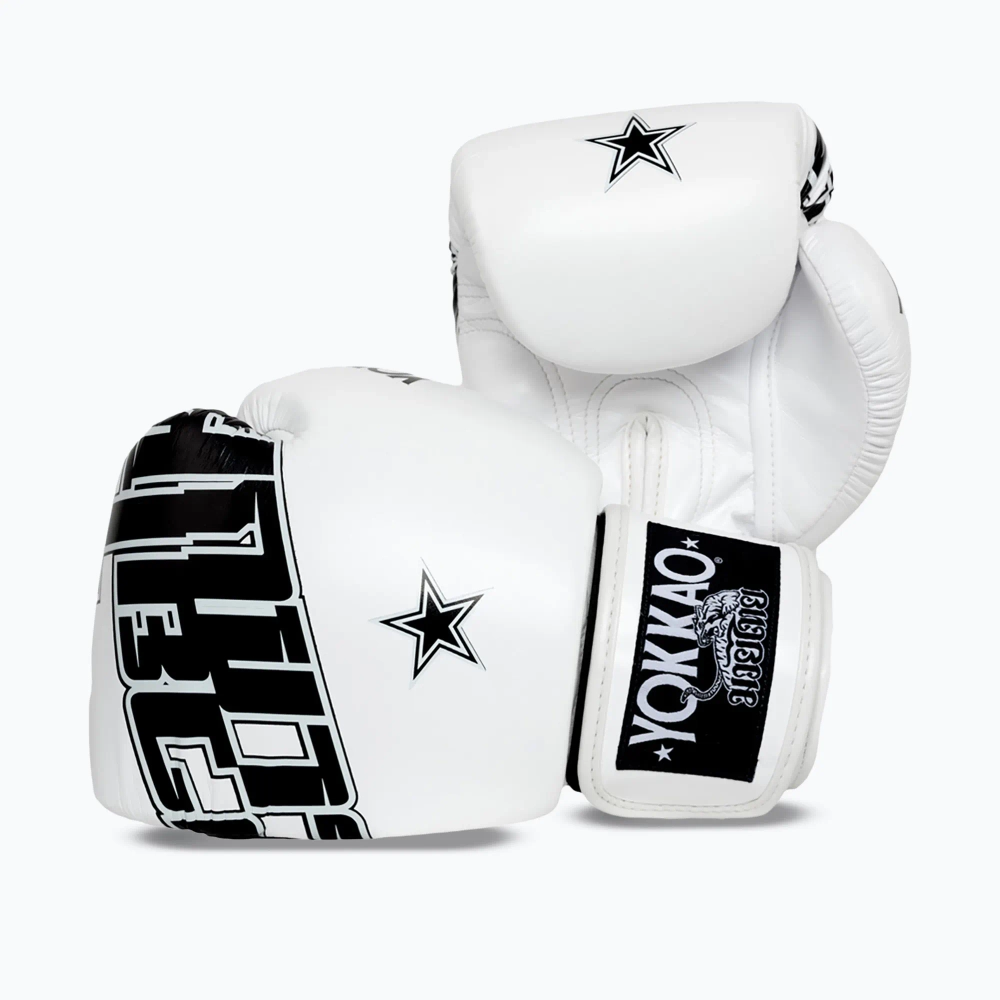 Боксёрские перчатки YOKKAO Lettering Boxing white