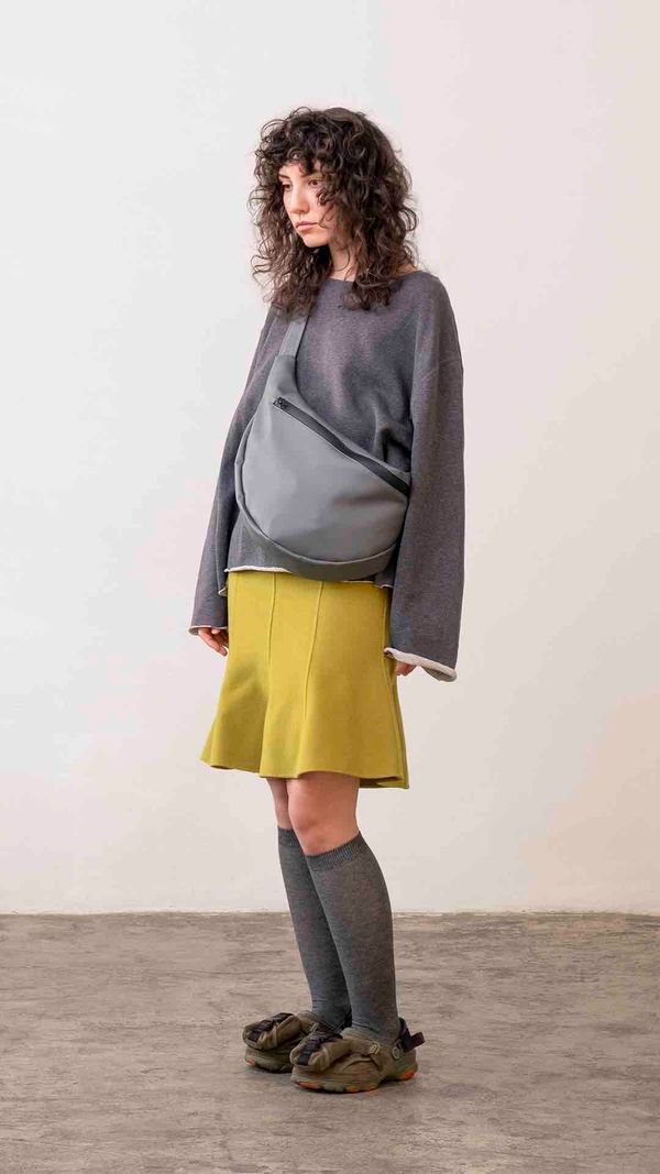 Сумка Кросс-боди Town серая - фото 2