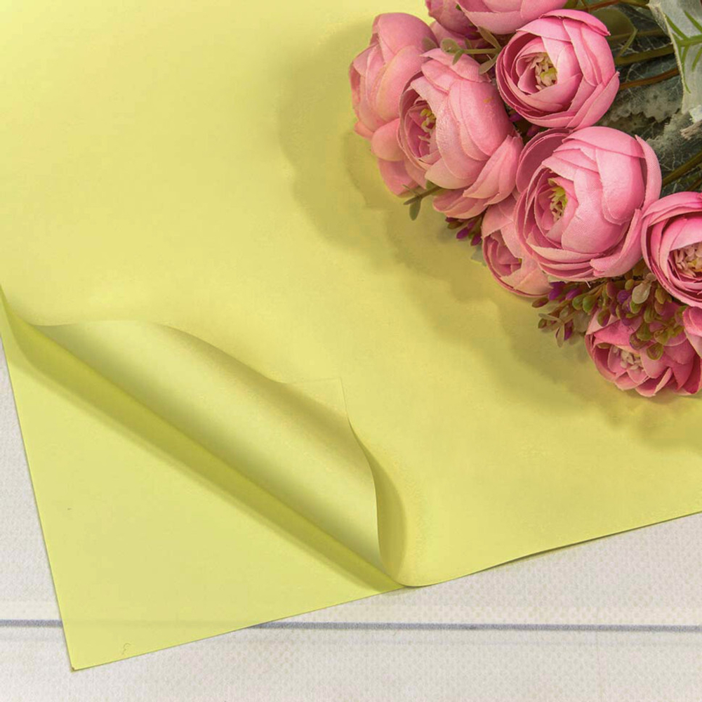 Пленка В листах 20 шт 60 х 60 см "Корейская" (Желтый)