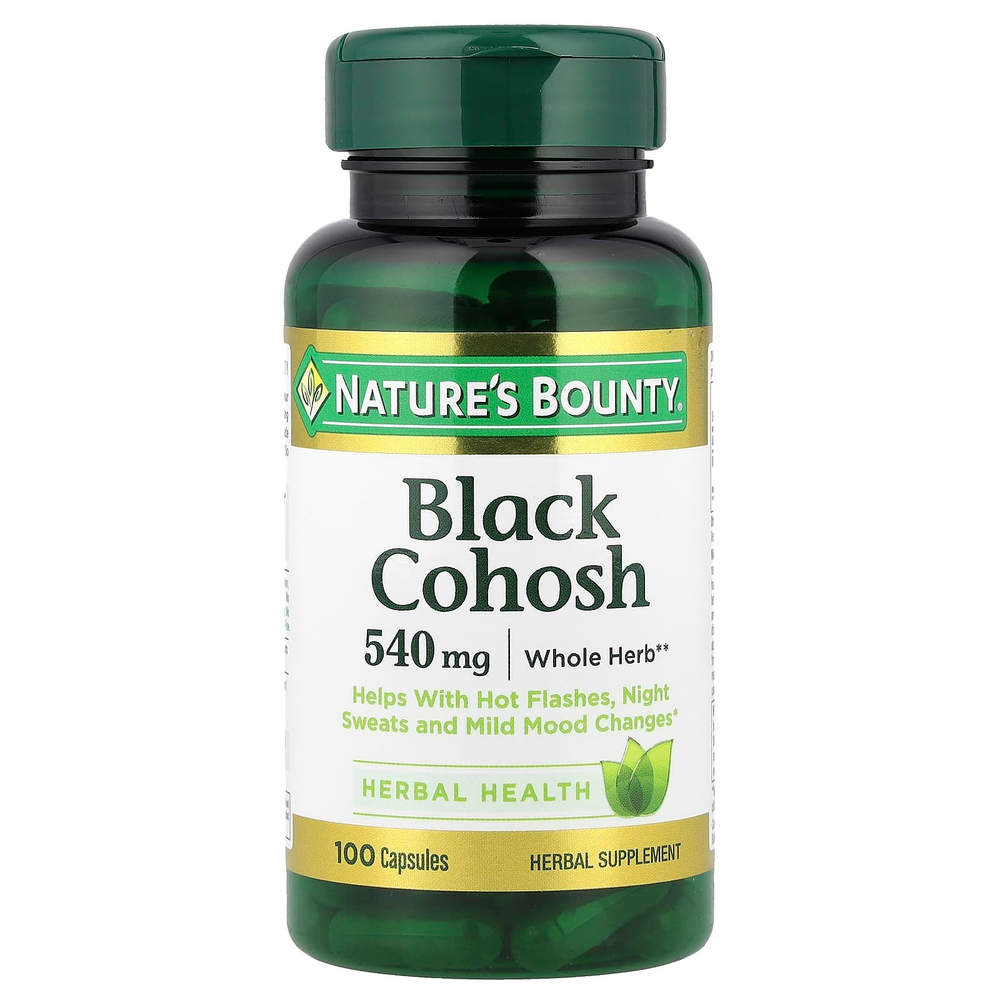 Nature's Bounty, Черный стеблелист, 540 мг, 100 капсул
