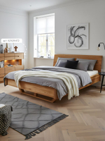 Кровать 180х200, Калантея, деревянная двуспальная, парящая, массив дуба, Dipriz