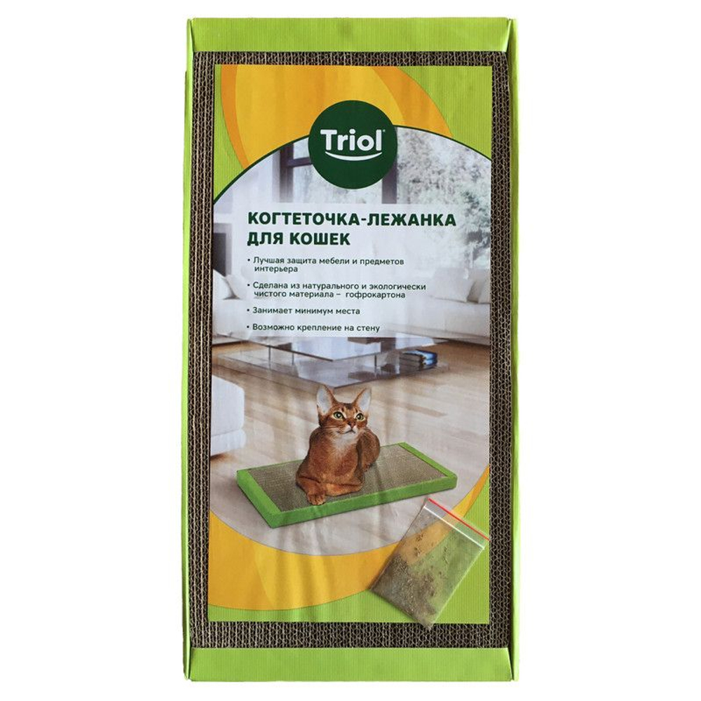 TRIOL Когтеточка-лежанка из гофрокартона Стандарт S, 500*240*31 мм