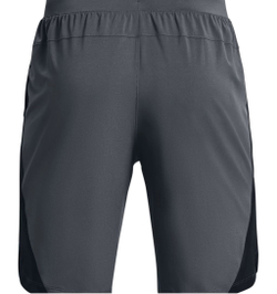 Мужские теннисные шорты Under Armour Men's Launch Run 9" Shorts - pitch gray/black
