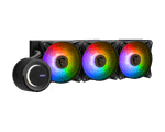 Водяное охлаждение для CPU MSI MAG CORELIQUID E360. Socket Intel/AMD, 4pin, Fan 3x120см, ARGB, Black
