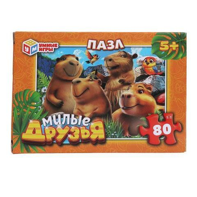 Пазл 80эл. "Милые друзья" 4630395011549 (Умные игры)