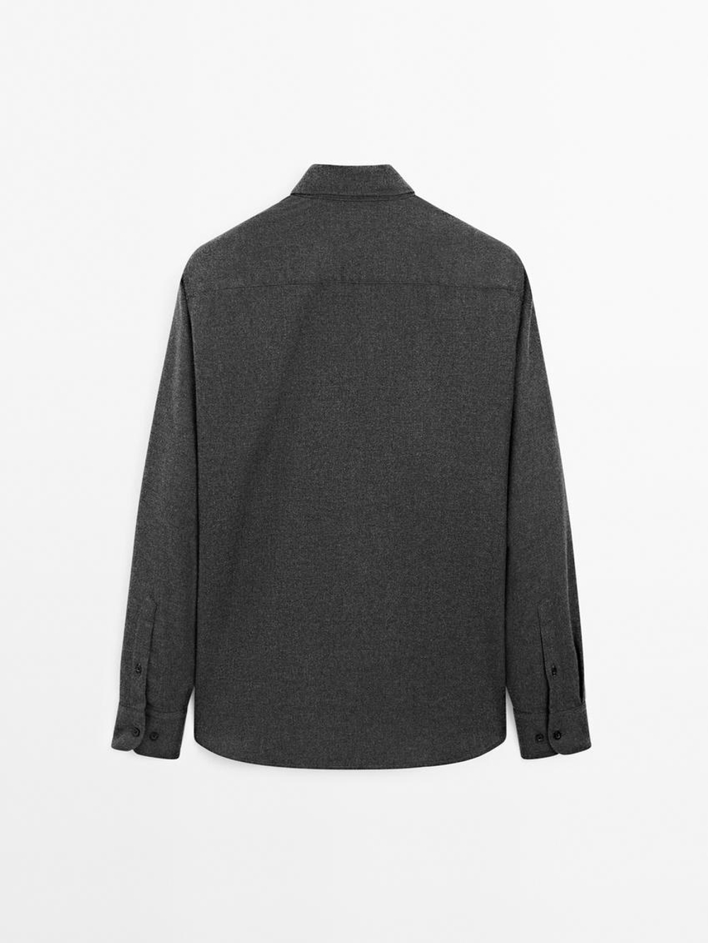 Massimo Dutti Рубашка из 100% хлопка, маренго