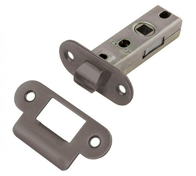 Межкомнатная овальная защелка (Графит)