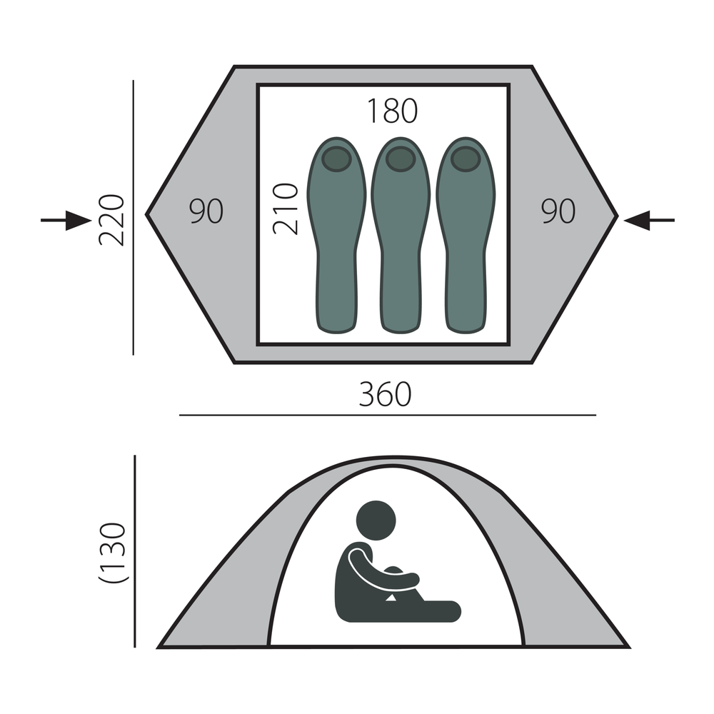 ПАЛАТКА BTRACE CLOUD 3