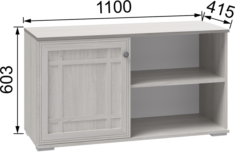 Тумба для ТВ-техники Ричард  РТ-2 ясень анкор светлый