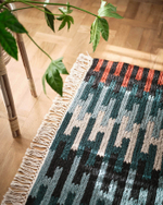 Безворсовый ковер IKEA RESENSTAD (РЕСЕНСТАД), Шерсть, Разноцветный, 170х240 см