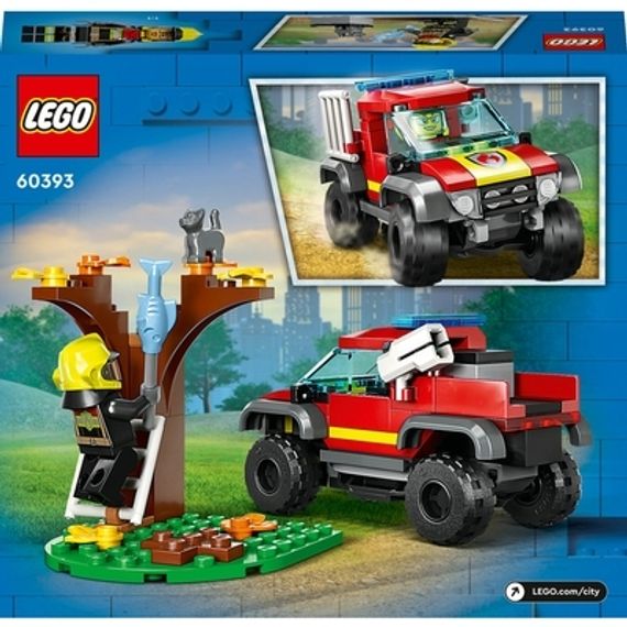 Lego konstruktor City 60393 4x4 Fire Truck Rescue