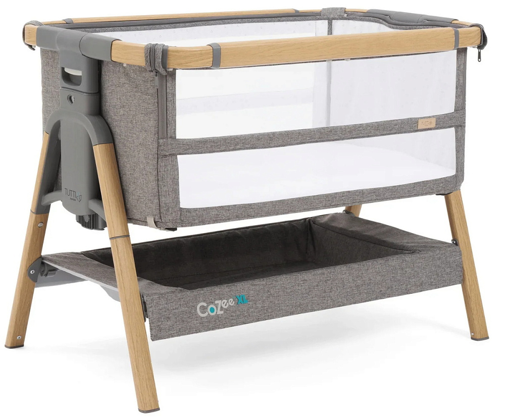 Кровать-трансформер приставная Tutti Bambini CoZee XL 120х60 см Oak/Charcoal
