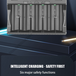 Зарядное устройство LiitoKala Lii-D4XL, для аккумуляторов Li-ion 21700/18650/14500 и других