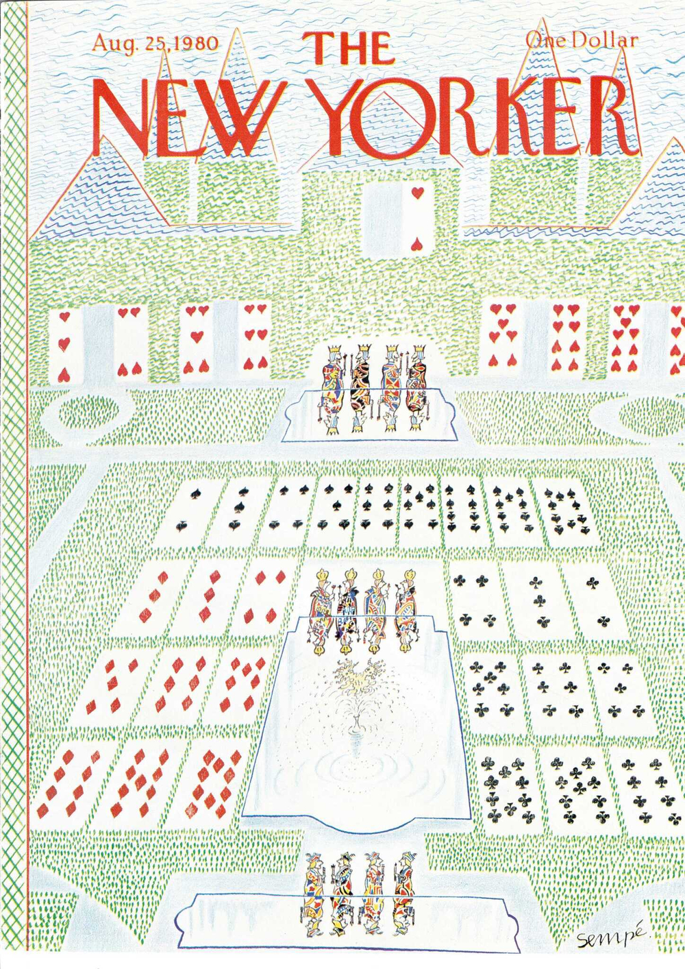 Журнал The New Yorker 25-08-1980, обложка