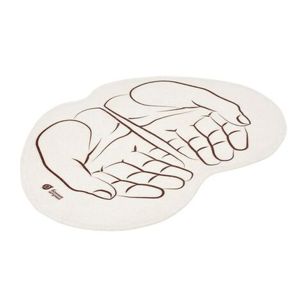 Коврик для бани и сауны Ладони 43х30см