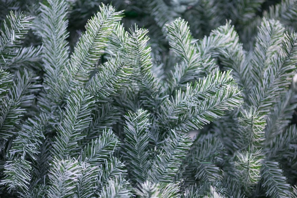 Уличная елка ствольная "Альпийская изумрудная" (пвх бело-зелёная) 16 м