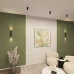 DK5022-BK Настенный светильник, IP20, до 15 Вт, LED, 2xGU10, черный, алюминий