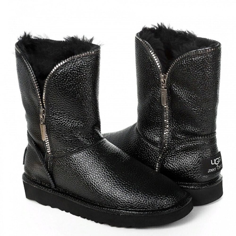 Угги UGG & Jimmy Choo Granular Skin Black