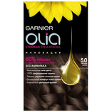 Garnier Краска для волос Olia, тон №5.0, Светлый шатен, 60/60 мл
