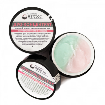 Дневной дуо-концентрат «Баланс возраста» с ниацинамидом, VI COSMETIC