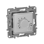 Терморегулятор для тёплого пола с внешним датчиком в комплекте 16А 230В - алюминий ETIKA Legrand