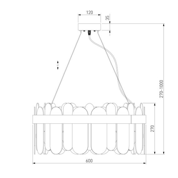Подвесная люстра Bogates Conte 333/8