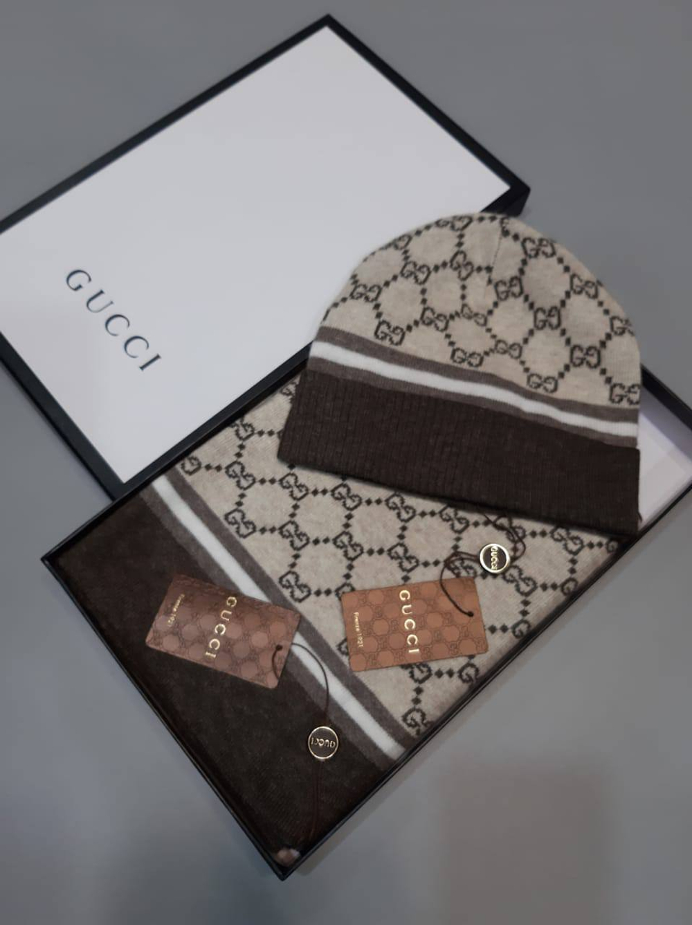 Комплект шапка и шарф Gucci, арт. 463852487