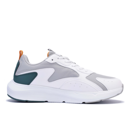 Кроссовки мужские Runners, RNS-242-6060, белые/зеленые