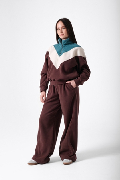 Костюм женский флисовый с олимпийкой "Мятный шоколад"