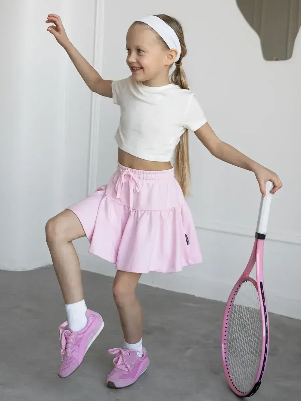 Юбка-шорты для девочки на лето