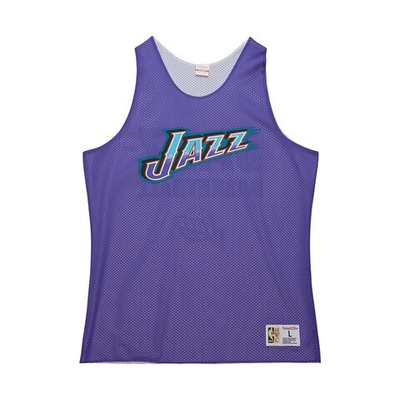 Футболка Mitchell&Ness NBA Reversible Mesh Practice Tank Vintage Logo Utah Jazz T-shirt Purple
