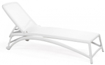 Шезлонг-лежак пластиковый Nardi Atlantico, белый