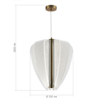 SL6509.213.01 Светильник подвесной ST-Luce Золотистый/Прозрачный LED 1*75W 4000K FESALE