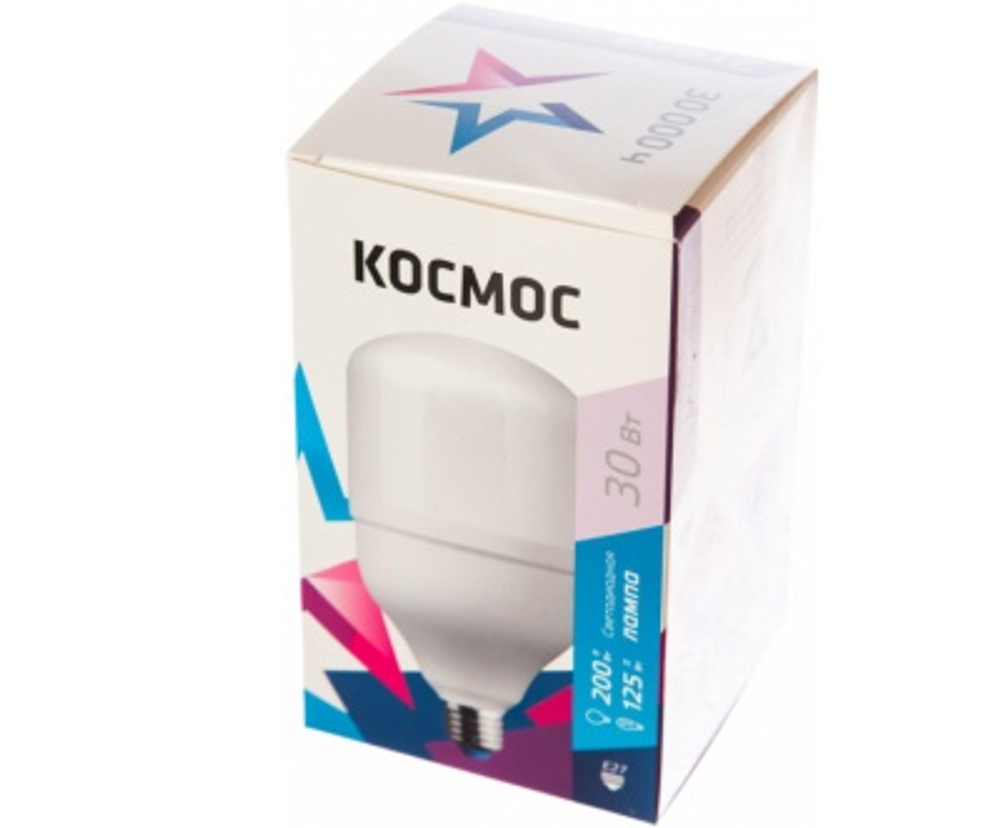 Лампа светодиодная высокомощная Космос 30W Е27 6500К